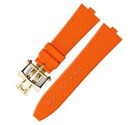 KAVJU Senior FKM Fluorkautschuk-Uhrenarmband für Vacheron Constantin 4500 V, 5500 V, 7900, VC, konvexe Öffnung, 7 mm, 7 mm, Azetat, Kein Edelstein