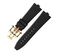 KAVJU Senior FKM Fluorkautschuk-Uhrenarmband für Vacheron Constantin 4500 V, 5500 V, 7900, VC, konvexe Öffnung, 7 mm, 7 mm, Azetat, Kein Edelstein