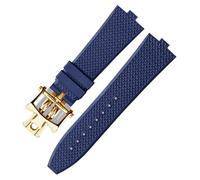 KAVJU Senior FKM Fluorkautschuk-Uhrenarmband für Vacheron Constantin 4500 V, 5500 V, 7900, VC, konvexe Öffnung, 7 mm, 7 mm, Azetat, Kein Edelstein