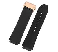 KAVJU Uhrenarmband für Hublot Big Bang aus Silikon 25 x 19 mm wasserdicht für Herren Uhrenarmband mit Kette Uhrenzubehör aus Gummi, 25-19mm, Achat