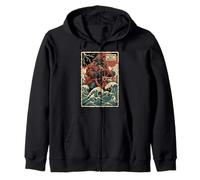 Kawaii Anime Manga Otaku Samurai Japan Ramen Y2K Cyberpunk Kapuzenjacke