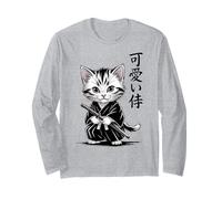 Kawaii Baby Neko - Kawaii Kätzchen Samurai Katze Langarmshirt
