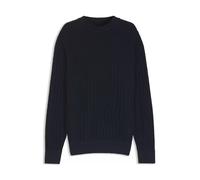BOSS Pullover aus Leinen-Baumwolle mit Strickstruktur - Style Kawaii, 50558720 Dunkelblau M