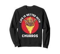 Kawaii Churros Leben ist Besser mit Churro Cute Aesthetic Sweatshirt