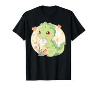 Kawaii Dino T-Rex Getränke Bubble Tea Dino Dinosaurier Boba T-Shirt