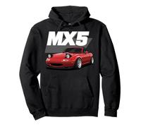 Kawaii MX-5 NA Red Japanese 90s Tuning Racing Sportwagen Pullover Hoodie