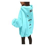 Kawaii Pulli Casual Kapuzenpulli Frauen Herbst Casual Hoodie Übergroße Pullover Sweatshirt Freizeit Kapuzenjacke Langarm Top Hoodie Damen Oversized Kapuzenpullover Kapuzen Sweat Pullover mit Tasche