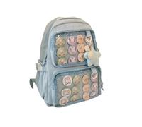 Kawaii-Rucksack, Pin-Display-Rucksack mit Einsätzen for Pins, süßer Rucksack for Mädchen, Frauen und Männer, Rucksack mit Einsätzen for die Schule, Tagesrucksack, Itabag, Wandertagesrucksack, Tasche f