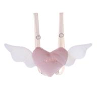 Kawaii-Story LB-7121-1 Rucksack Herz Engels-Flügel Spannweite 50cm Plüsch Damen Tasche 20x18x6cm rosa