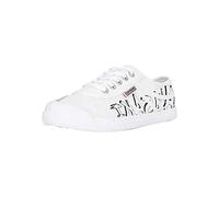 Kawasaki Unisex Canvas Sneakers Graffiti 1002 White 42