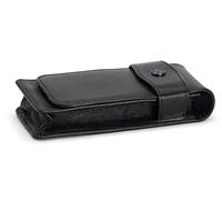 Kaweco 3er Leder Laschen-Etui Schwarz I Stifte Etui passend für die Sport Serie I Schreibetui aus echtem Leder mit schöner Logo-Münze I schicke & Klassische Stifttasche I Stiftetui 9,4 x 6,2 cm