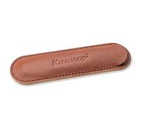 Kaweco Eco 1er Leder Etui Brandy I Stifte Etui passend für die Sport Serie I Schreibetui aus echtem Leder mit schöner Prägung I schicke & Klassische Stifttasche I Stiftetui 12 x 3,5 cm