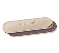 Kaweco 1er Leder Etui I Stifte Etui passend für die Sport Serie I Schreibetui aus echtem Leder mit schöner Prägung I schicke & Klassische Stifttasche I Stiftetui 12 x 3,5 cm in Creamy Espresso
