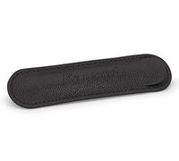 Kaweco Eco 1er Leder Etui Schwarz I Stifte Etui passend für die Liliput Serie I Schreibetui aus echtem Leder mit schöner Prägung I schicke & Klassische Stifttasche I Stiftetui 10,7 x 2,9 cm