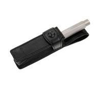 Kaweco 1er Laschen Leder Etui I Stifte Etui für 1 Sport Pen I Schreibetui aus echtem Leder mit dezentem Metall Logo I schicke & Klassische Stifttasche I Stiftetui 10,3 x 2,5 x 2,4 cm in schwarz