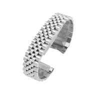KAXSFE Uhrenarmband 13 mm 17 mm 20 mm 21 mm Sport Kompatibel mit Rolex DATEJUST DAY-DATE OYSTERPERTUAL DATE Herren- und Damen-Stahlarmband(Silver-5,21mm)
