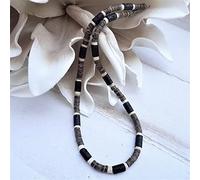 KAYLRE Halskette Herren Männer Afrikanische Halskette Mode Afrikaner Perlen Schmuck Trend Surfer Halskette Herren Geschenk Holz Strand Halskette Halskette Damen (Color : 1, Size : 45cm)