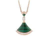 KAYLRE Halskette Herren Modeschmuck Marke Herren und Frauen BV. Halsketten Liebhaber Halskette Damen (Color : Green)