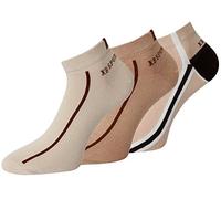 KB Socken Herren Sneakersocken farbig und bunt mit Motiv Größe 43-46 47-50 39-42 Spitze Handgekettelt, 6 Paar (39-42, 6 Paar beige/braun)