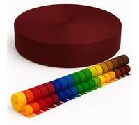KBBB Gurtband 2m 5m 10m 50m lang - 50 Farben Breiten: 10mm 15mm 20mm 25mm 30mm 40mm 50mm Taschengurt aus Polypropylen, ideal für DIY-Projekte & Handarbeiten 520 Karminesrot 20mm x 2m