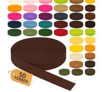 KBBB Gurtband 2m oder 5m lang - 50 Farben Breiten: 10mm 15mm 20mm 25mm 30mm 40mm 50mm Polypropylen