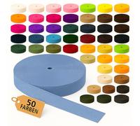 KBBB Gurtband 2m oder 5m lang - 50 Farben Breiten: 10mm 15mm 20mm 25mm 30mm 40mm 50mm Polypropylen