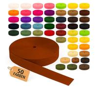 KBBB Gurtband 2m oder 5m lang - 50 Farben Breiten: 10mm 15mm 20mm 25mm 30mm 40mm 50mm Polypropylen