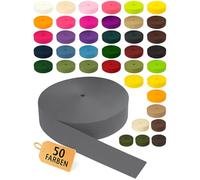KBBB Gurtband 2m oder 5m lang - 50 Farben Breiten: 10mm 15mm 20mm 25mm 30mm 40mm 50mm Polypropylen