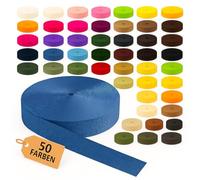 KBBB Gurtband 2m oder 5m lang - 50 Farben Breiten: 10mm 15mm 20mm 25mm 30mm 40mm 50mm Polypropylen