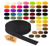 KBBB Gurtband 2m oder 5m lang - 50 Farben Breiten: 10mm 15mm 20mm 25mm 30mm 40mm 50mm Polypropylen