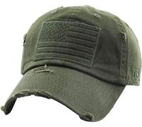 KBETHOS KBVT-209 OLV Tactical Operator mit USA-Flaggen-Flecken US Army Military Baseball Cap Einstellbar
