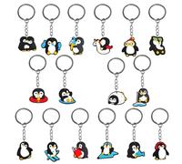 KBRPEY 16 PCS Pinguin Schlüsselanhänger Pinguin Anhänger Für Pinguinliebhaber zum Aufhängen an Schlüssel Rucksack Oder Tasche Mitgebsel oder Deko für Schule und Alltag