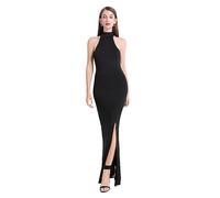KBRPEY Ärmelloses Kleid Damen Sommerkleid Neckholder Maxikleid mit Schlitz Cocktailkleid Abendkleid Elegant Bodycon Partykleid Hochzeitsgast Kleider Lang Festlich Schick