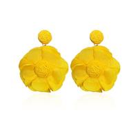 KBRPEY Blumen Ohrringe für Damen - Bunte Blumen Ohrstecker aus Stoff - Hypoallergene Modeschmuck - Geschenk für Frauen, Mädchen, Geburtstag, Jahrestag