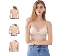 KBRPEY Damen BHS Seamless Bra Bralette Triangel Spitze Bügelloser BH Starker Halt Nahtloser Soft Comfy Bra ohne Bügel Träger Verstellbar Atmungsaktiv Unterwäsche