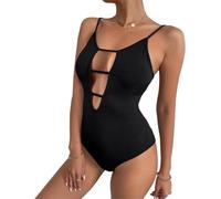 KBRPEY Damen Body Ärmellos Bodysuits mit Träger Ausschnitt Vorne Shapewear Elegant Bodysuit Tanga Unterziehbody Figurbetont Shaper Bodies Tanktop Slim Fit Stringbody für Alltagskleidung