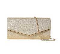 KBRPEY Damen Clutch Elegant Glänzende Pailletten Abendtasche mit Abnehmbarer Kette Kleine Crossbody-Taschen Geldbörse Unterarmtasche für Zeremonie Hochzeit Party Abschlussball