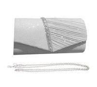 KBRPEY Damen Clutch Elegant Glitzer Abendtasche mit Kette Brauttasche Umschlag Taschen aus Strass Umhängetaschen für Hochzeit Party Freizeittermin Hochzeit Party Bankett Urlaub