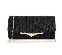 KBRPEY Damen Clutch Metallic Pailletten Abendtasche mit Abnehmbarer Kette Elegant Abendtasche Handtaschen Umschlagtasche Schultertaschen für Hochzeit Party Freizeit Date