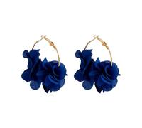 KBRPEY Ohrringe für Damen Lange Böhmische Blumenohrringe Bunte Blume Tropfen Creolen Ohrstecker Hypoallergene Modeschmuck Geschenk für Frauen Mädchen Geburtstag Jahrestag