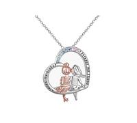 KBRPEY Schwestern Halskette Schwester Geburtstag Geschenke Freundschaft Schwester Halskette immer meine Schwester für immer mein Freund BFF Freund Geschenke für Schwester