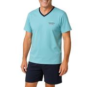 kbsocken Herren Schlafanzug kurz 100% Baumwolle Herrenschlafanzug Shorty Kurzer Schlafanzug Shorty Pyjama kurz Nachtwäsche Herren in den Größen M L XL XXL 3XL