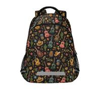 Kcldeci Kinder-Rucksack für Mädchen und Jungen, Country-Musik, Gitarre, Schulrucksäcke, Elementar-Büchertasche, Reisetasche, Tagesrucksack