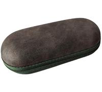 KD89 Beco Technic Uhrenbox aus Kunstleder, Vintage-Design, Grau / Khaki