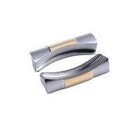 KDEGK 2 Stück 20 mm gebogenes Endglied Endlink nur für Rolex-Armband für Submariner-Uhrenarmband, Gummi-Lederarmband, nahtlose Verbindung(Gold)