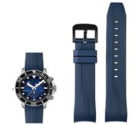 KDEGK 22 mm Silikon-Uhrenarmband für Tissot T120417 T120407, Quarz-Zifferblatt, Gummi, Sport-Herren-Uhrenarmband, wasserdicht, 22mm, Azetat, Kein Edelstein