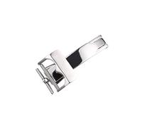 KDEGK Edelstahl-Verschluss, Faltschließe, Uhrenarmband, Gürtelschnalle für Tudor Black Bay 18 mm, silberne Uhrenschnalle(Silver 2)