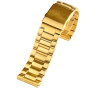 KDEGK Für Diesel DZ7333 DZ4344 Watch Large Dial Männer Metall Edelstahl Uhrenband Gold Armband 2 4mm 26 mm 28 mm Armband(Golden A,28mm)