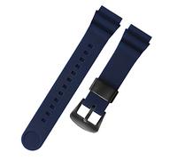 KDEGK Für Seiko 5 Nr. Solar Watchband Männer Silikon Gummi -Gummi 22mm Sporttauch SNE537 SRPA83J1 Trageschlaufe(Blue black buckle)