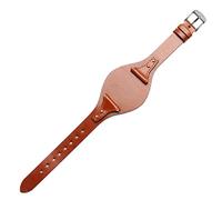 KDEGK Schnellveröffentlichung echtes Lederwächter für Fossilien ES4114 ES4113 ES3625 ES3616 weibliches Uhrengurt 18mm Fashion Armband(Brown-silver)